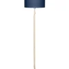 Hot Vloerlamp Fuji - Blauw/Bamboe - Ø47cm Vloerlampen