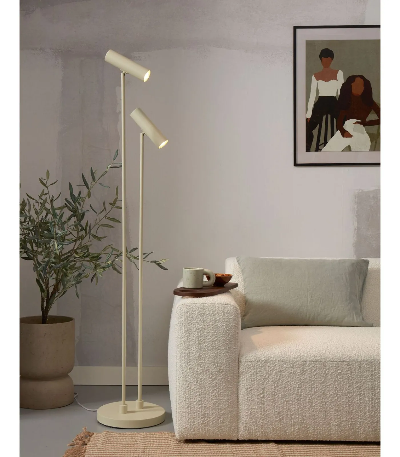 Sale Vloerlamp Havana - Lichtgroen - 30x30x162cm Vloerlampen