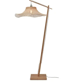 Outlet Vloerlamp Ibiza - Bamboe - 83x65x176cm Vloerlampen