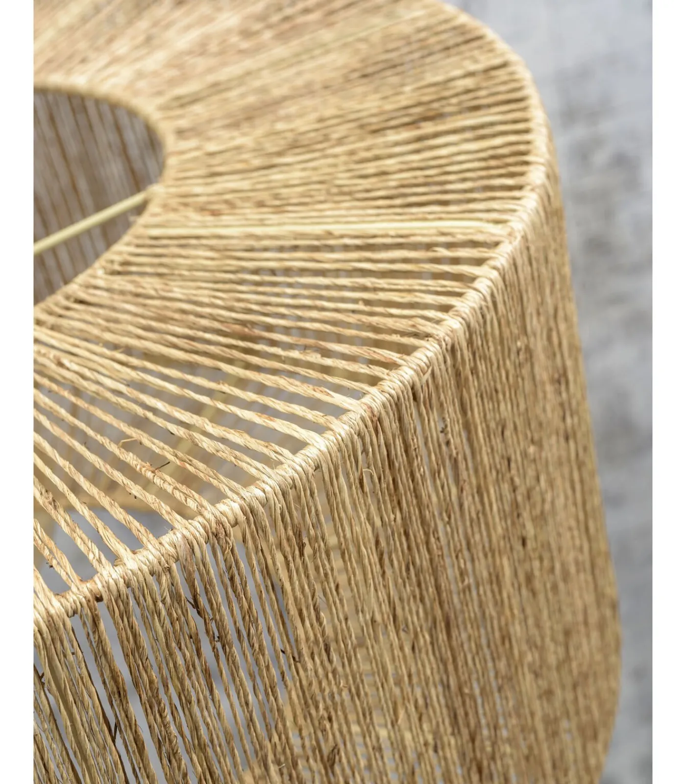 Clearance Vloerlamp Iguazu - Bamboe Zwart/Jute - 73x50x176cm Vloerlampen