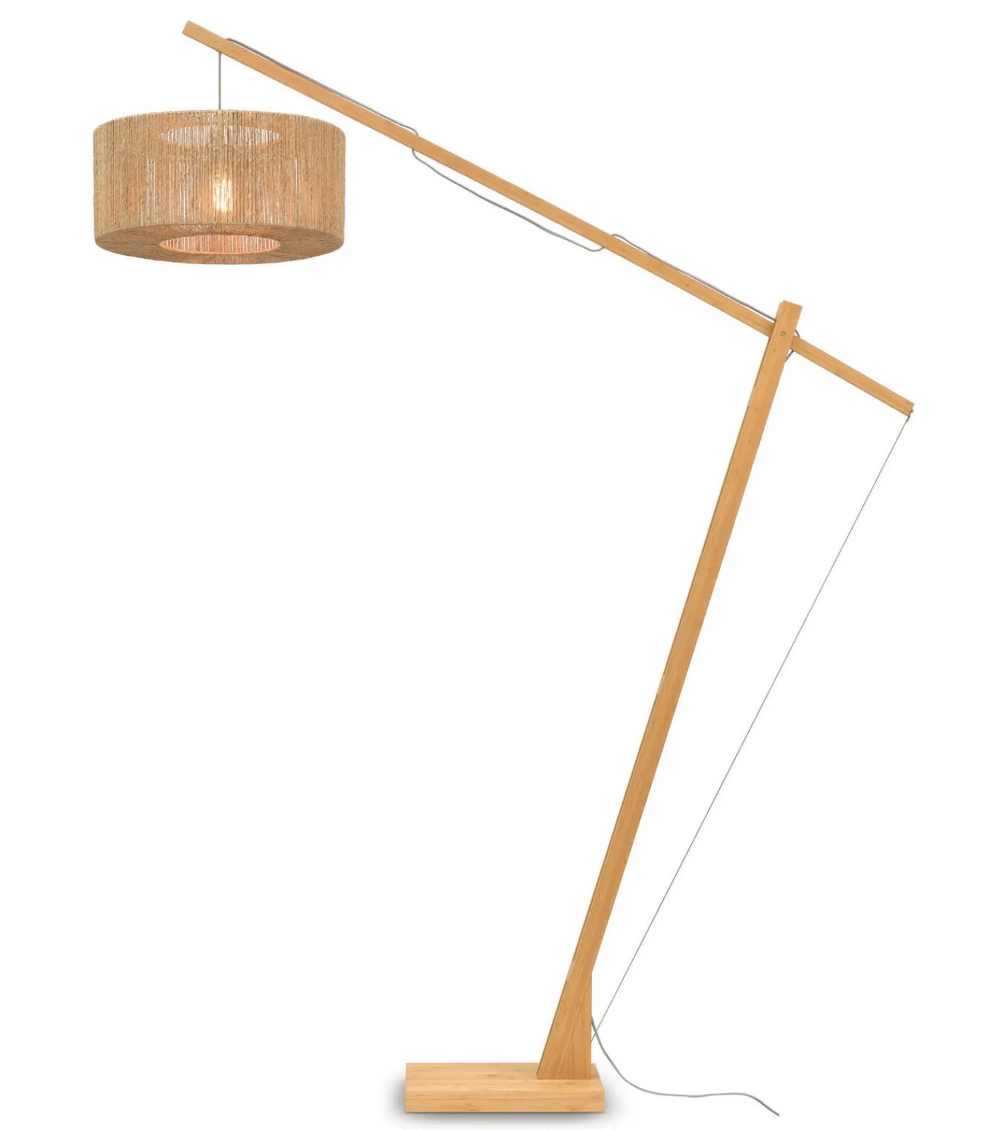 Sale Vloerlamp Iguazu - Bamboe/Jute - 165x50x207cm Vloerlampen