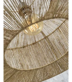 Best Vloerlamp Iguazu - Bamboe/Jute - 73x50x176cm Vloerlampen