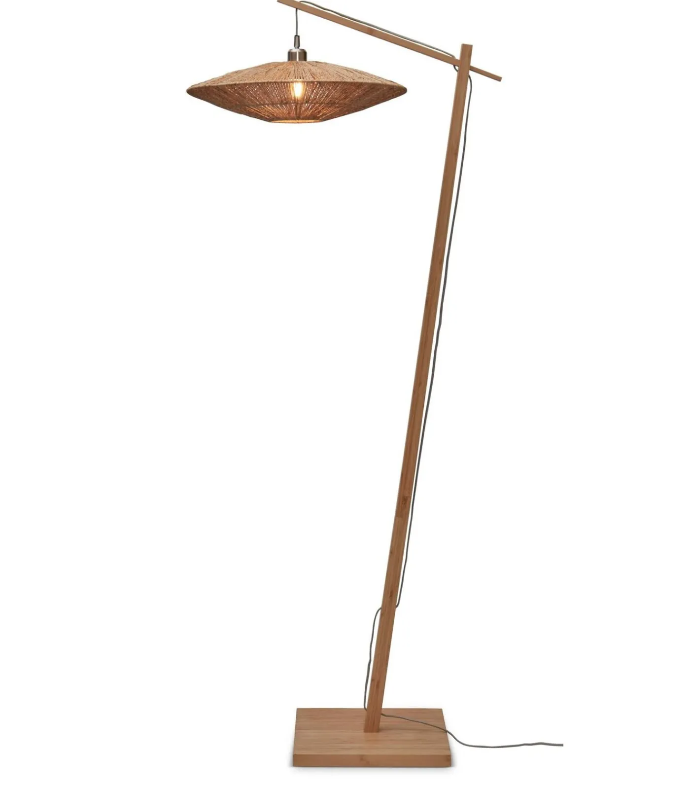 Best Vloerlamp Iguazu - Bamboe/Jute - 78x55x176cm Vloerlampen