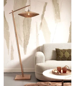 Best Vloerlamp Iguazu - Bamboe/Jute - 78x55x176cm Vloerlampen