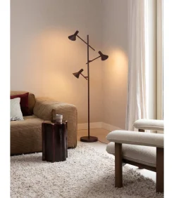 Clearance Vloerlamp Izmir - Rood - 59x42x171cm Vloerlampen