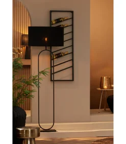 New Vloerlamp Jamiri - Zwart - 30x15x142cm Vloerlampen
