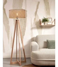 Outlet Vloerlamp Java - Bamboe - 50x50x145cm Vloerlampen
