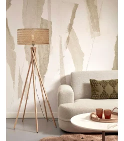 Best Vloerlamp Java - Bamboe - Ø50x146cm Vloerlampen