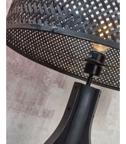 Online Vloerlamp Java - Bamboe Zwart - 50x50x145cm - Driepoot Vloerlampen
