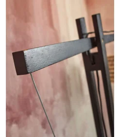 Discount Vloerlamp Java - Bamboe Zwart/Naturel - 175x50x207cm Vloerlampen