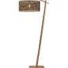 Vloerlamp Java - Bamboe/Zwart - 75x50x176cm Vloerlampen