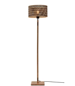 Online Vloerlamp Java - Bamboe/Zwart - Ø32cm Vloerlampen