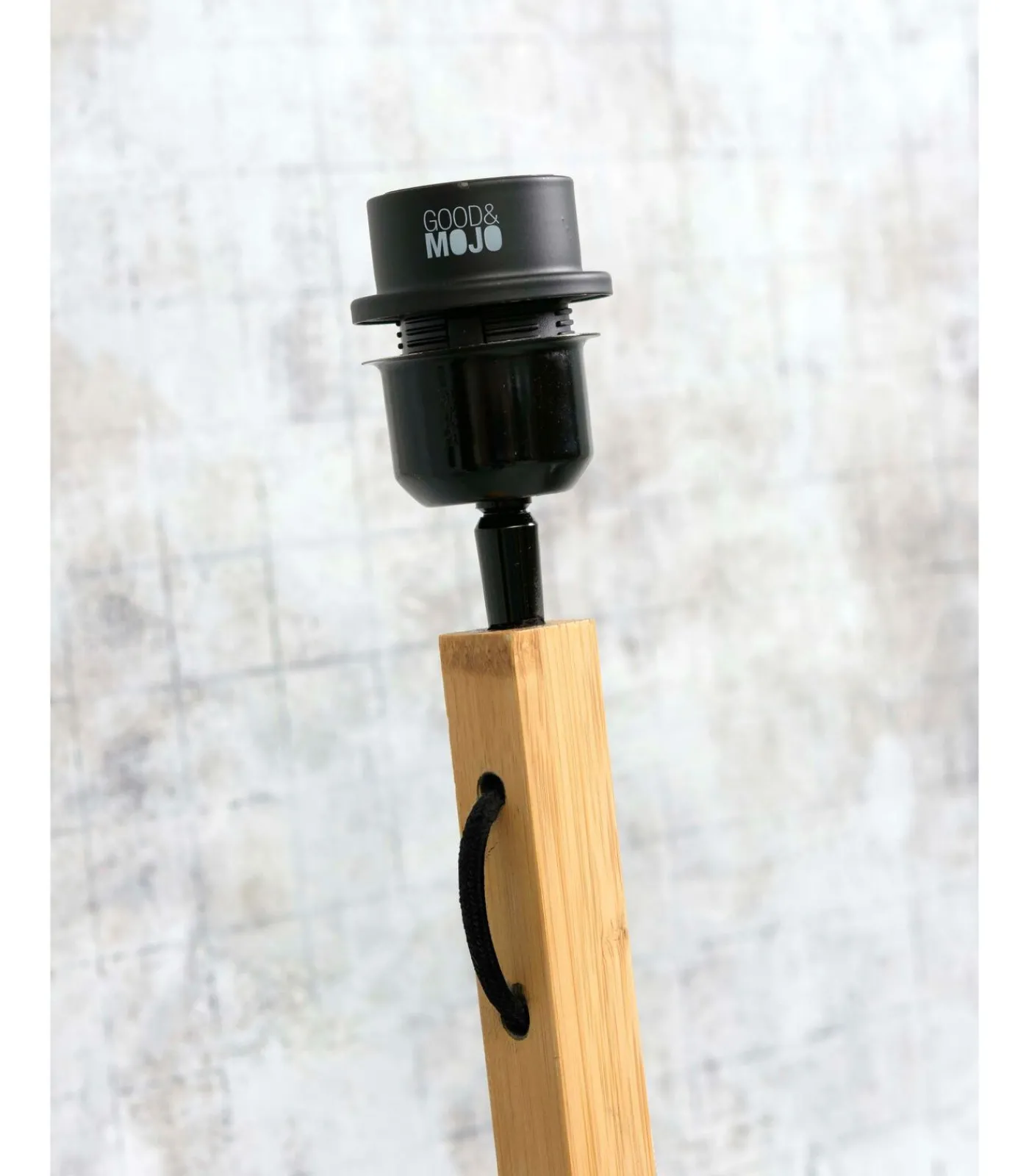 Best Vloerlamp Java - Bamboe/Zwart - Ø50x158cm Vloerlampen