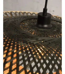 Best Vloerlamp Kalimantan - Zwart/Naturel - 80x60x176cm Vloerlampen