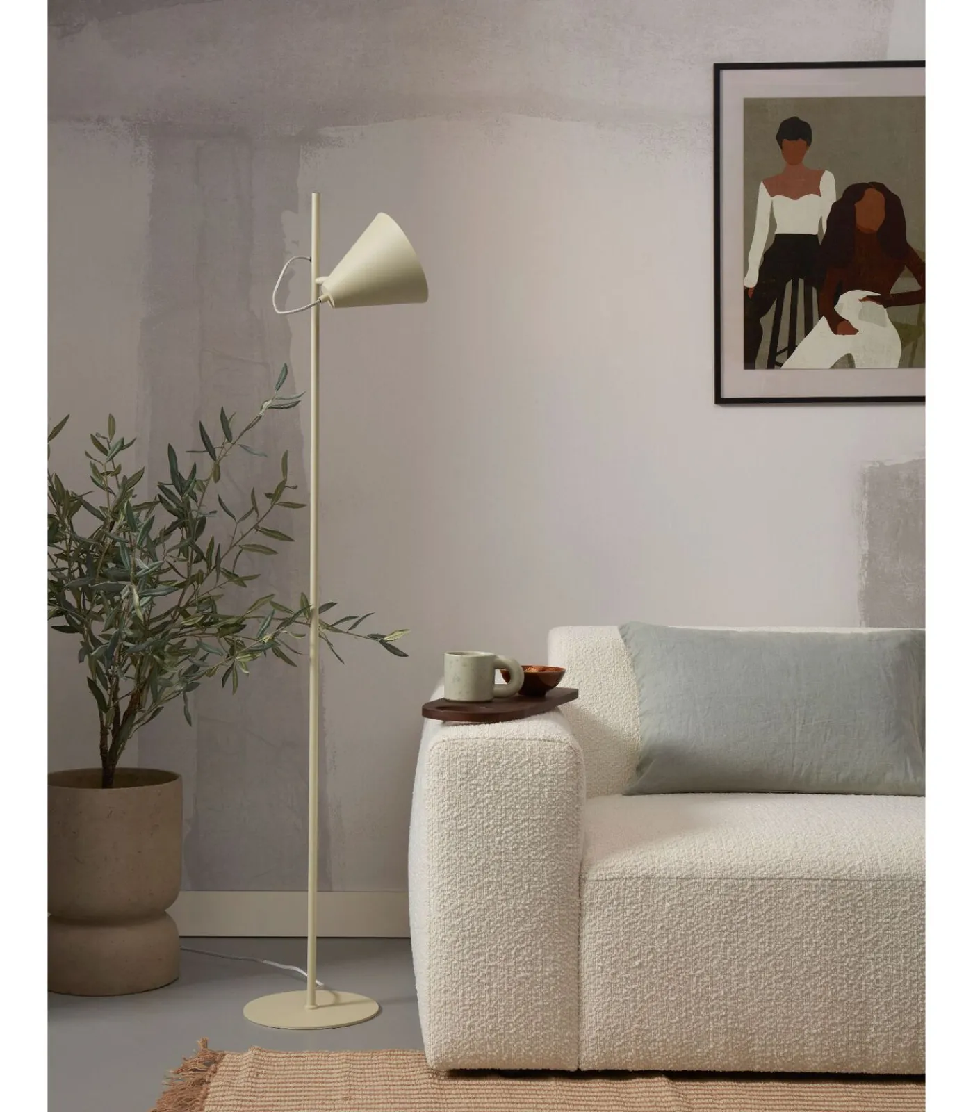 Sale Vloerlamp Lisbon - Lichtgroen - 25x35.5x151cm Vloerlampen