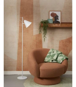 Outlet Vloerlamp Lisbon - Wit - 25x35.5x151cm Vloerlampen