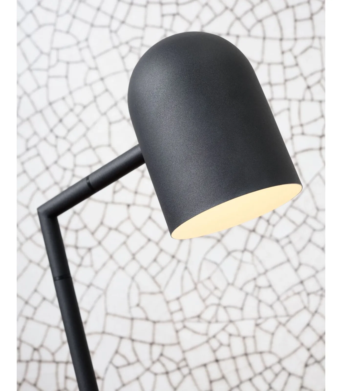 Outlet Vloerlamp Marseille - Zwart - 40x25x141cm Vloerlampen