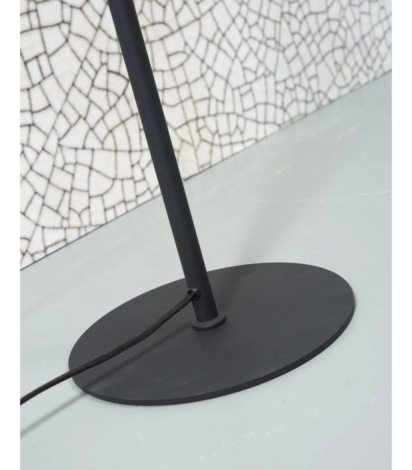 Outlet Vloerlamp Marseille - Zwart - 40x25x141cm Vloerlampen