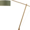 New Vloerlamp Montblanc - Bamboe/Groen - 175x60x207cm Vloerlampen