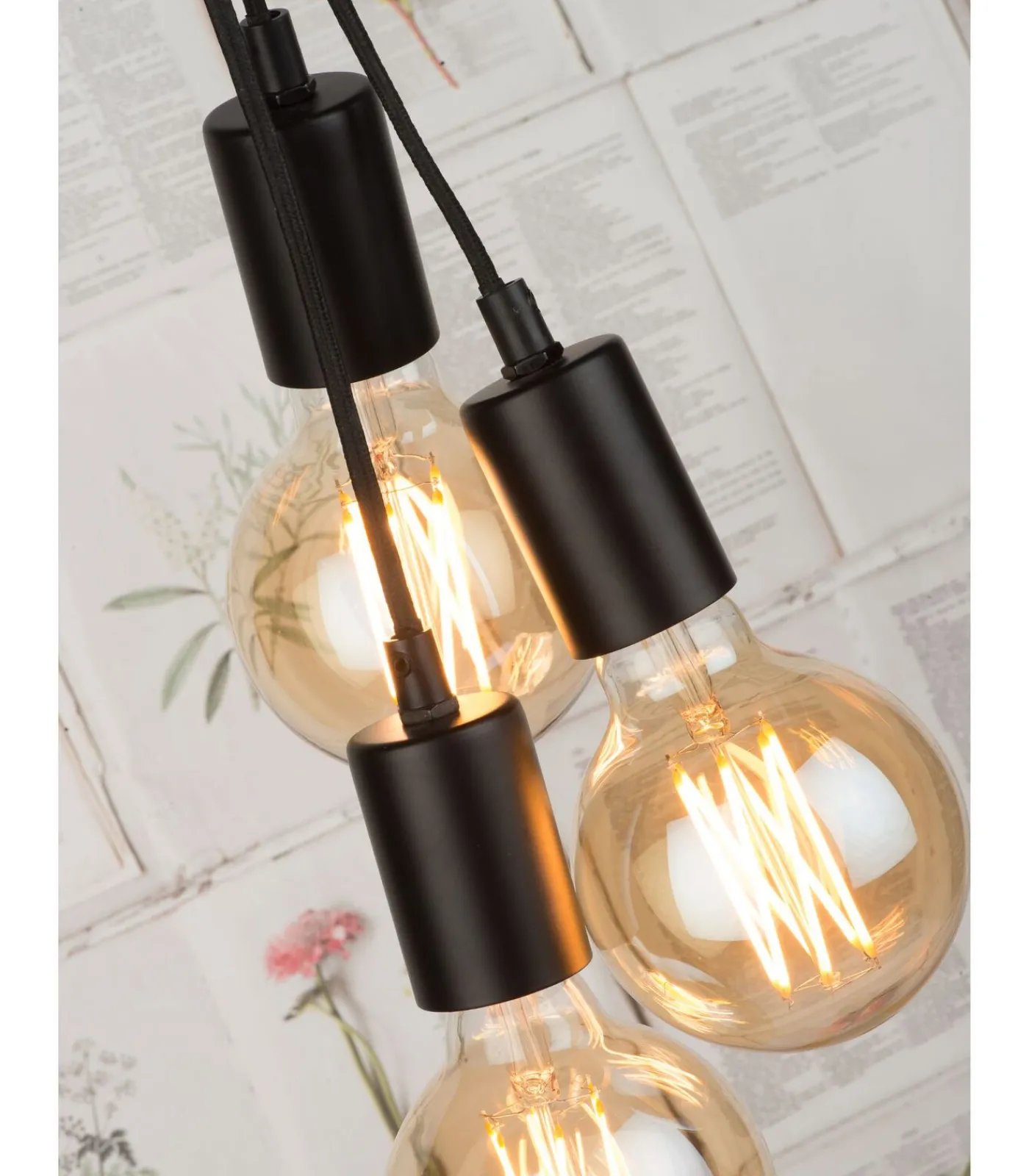 Online Vloerlamp Oslo - Zwart/Cement - 48x32x190cm - 3L Vloerlampen