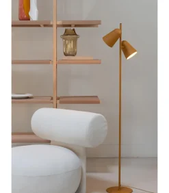 Vloerlamp Salamanca - Geel - 28x28x145cm Vloerlampen