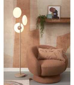 Clearance Vloerlamp Sapporo - Grijs - 32x32x161cm Vloerlampen