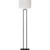 Sale Vloerlamp Shiva/Velours - Zwart/Off white - Ø40x170cm Vloerlampen