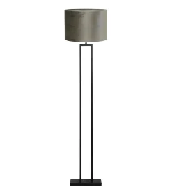 New Vloerlamp Shiva/Velours - Zwart/Zwart - Ø40x170cm Vloerlampen