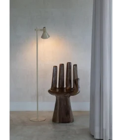 Clearance Vloerlamp Stavanger - Beige - 37x25x146cm Vloerlampen