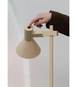 Clearance Vloerlamp Stavanger - Beige - 37x25x146cm Vloerlampen