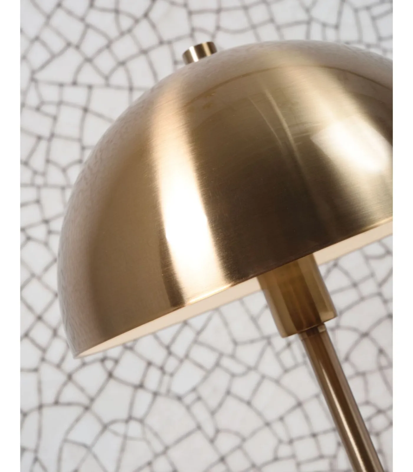 Clearance Vloerlamp Toulouse - Goud/Marmer - Ø40cm Vloerlampen