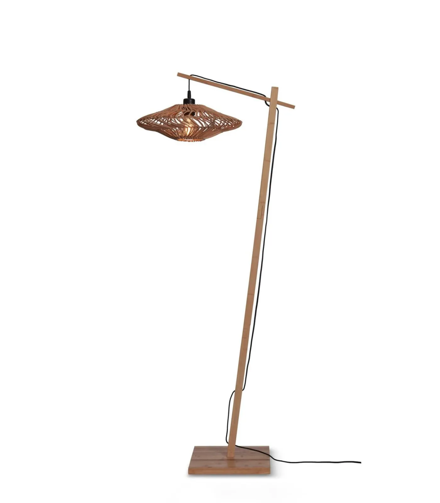 Discount Vloerlamp Zanzibar - Bamboe - 63x40x150cm Vloerlampen