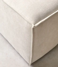 Best Voetenbank in beige stof Dario, 1-zit Zetels