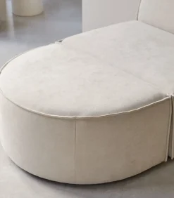 Best Voetenbank in beige stof Dario, 1-zit Zetels