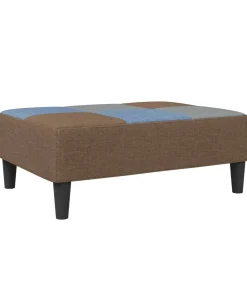 New Voetenbank patchwork 77x55x31 cm stof Stoelen