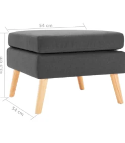 Discount Voetenbank stof donkergrijs Stoelen