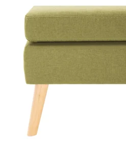 New Voetenbank stof groen Stoelen