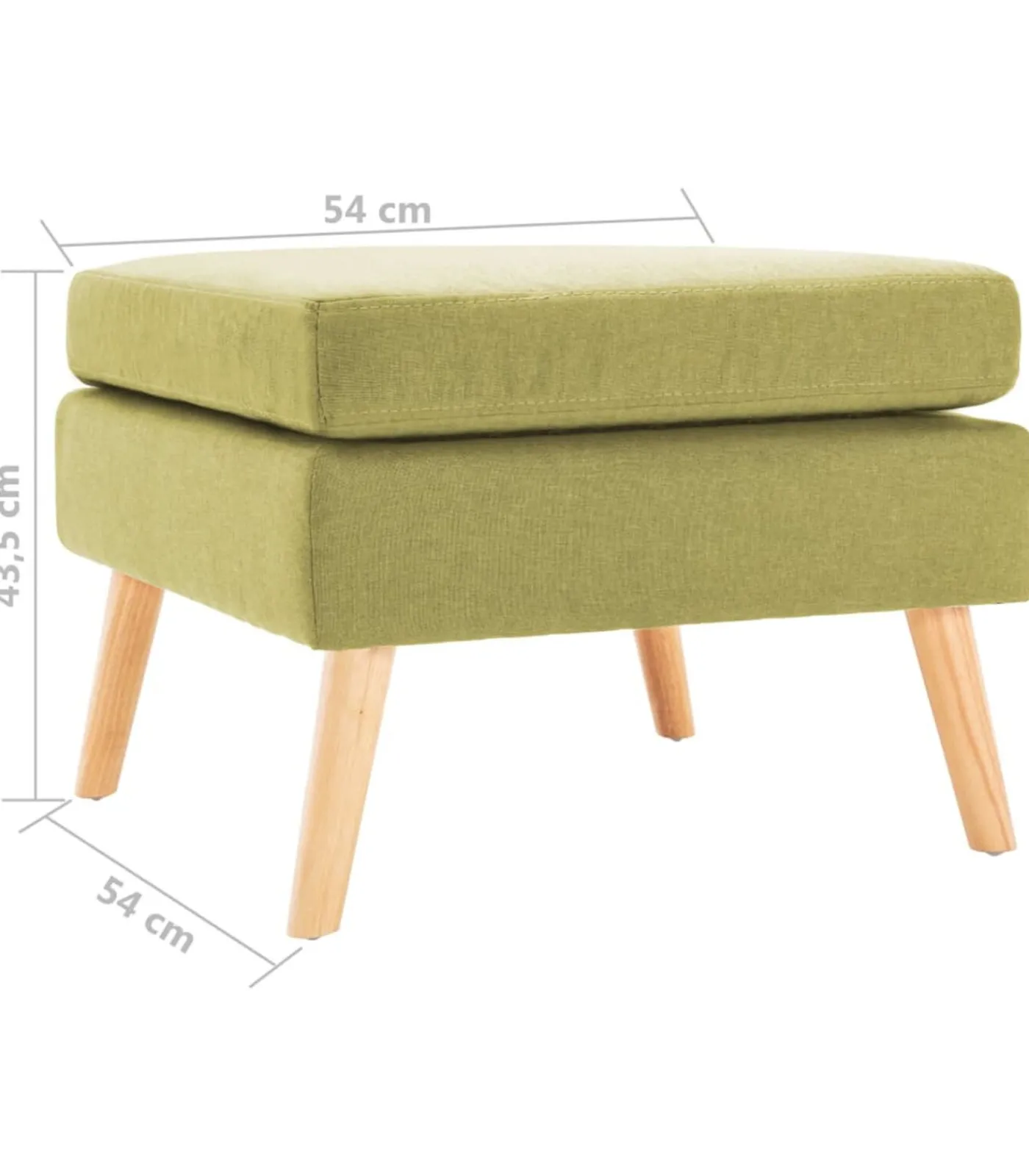 New Voetenbank stof groen Stoelen