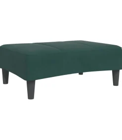 Voetenbank 77x55x31 cm fluweel donkergroen Stoelen