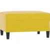 Hot Voetenbank 70x55x41 cm fluweel geel Stoelen