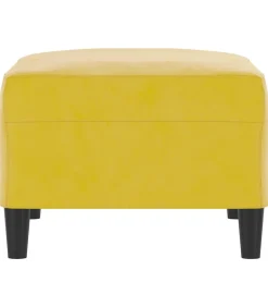 Hot Voetenbank 70x55x41 cm fluweel geel Stoelen