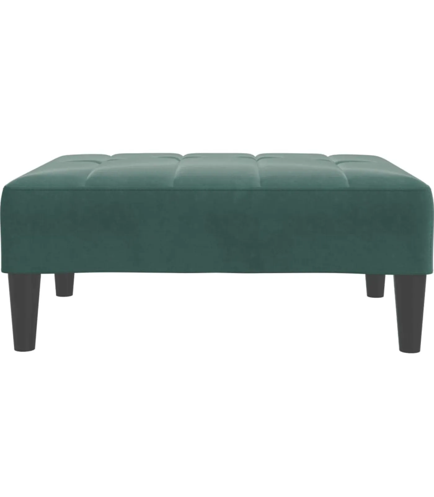 Hot Voetenbank 77x55x31 cm fluweel donkergroen Stoelen