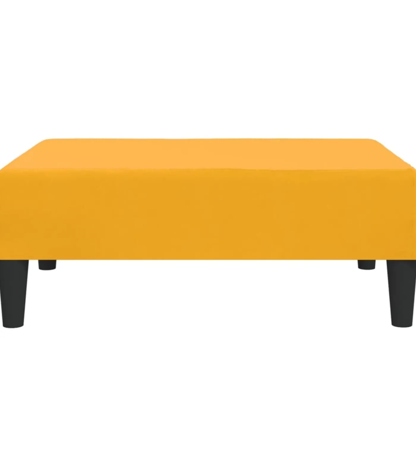 New Voetenbank 78x56x32 cm fluweel geel Stoelen