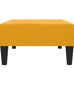 New Voetenbank 78x56x32 cm fluweel geel Stoelen