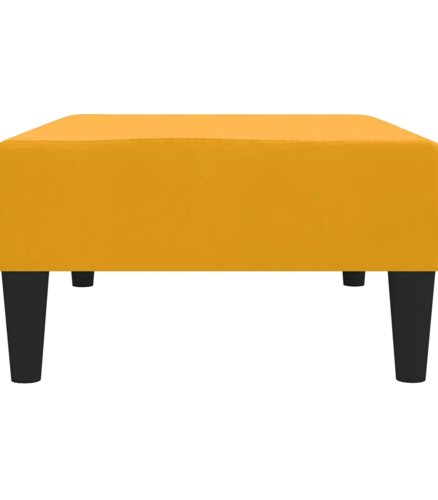 New Voetenbank 78x56x32 cm fluweel geel Stoelen