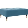 Voetenbank 77x55x31 cm fluweel blauw Stoelen