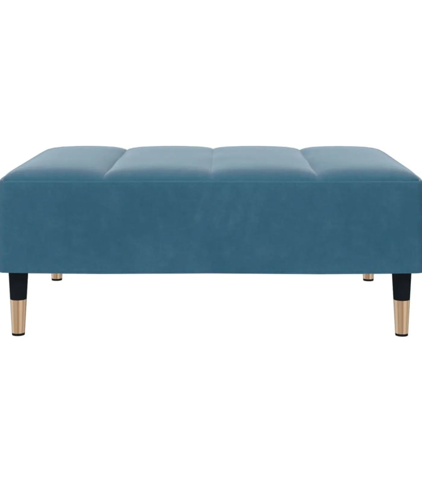 Voetenbank 77x55x31 cm fluweel blauw Stoelen