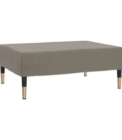 Sale Voetenbank 78x56x32 cm fluweel lichtgrijs Stoelen