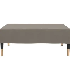 Sale Voetenbank 78x56x32 cm fluweel lichtgrijs Stoelen