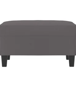 New Voetenbank 70x55x41 cm kunstleer grijs Stoelen